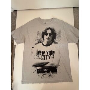 Unisex GUC Zion Rootswear John Lennon I Love New York City Iconic Tee Size L